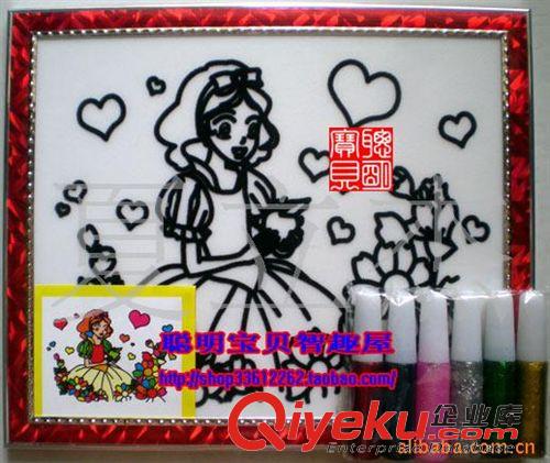 兒童繪畫(huà)手工類 供應(yīng)6支金粉畫(huà)-幼兒園手工玩具,幼兒手工制作玩具原始圖片2