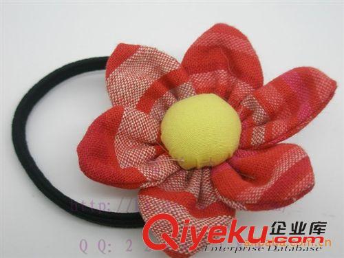 布藝頭飾 批發(fā)供應(yīng)花朵手工頭繩\廠家直銷(xiāo)\韓版發(fā)圈 發(fā)繩 頭飾低價(jià)批發(fā)原始圖片3