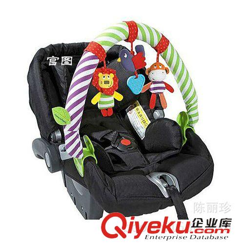 本月新品 廠價批發外貿品牌mamas動物拱形掛夾式床鈴 益智早教嬰兒玩具