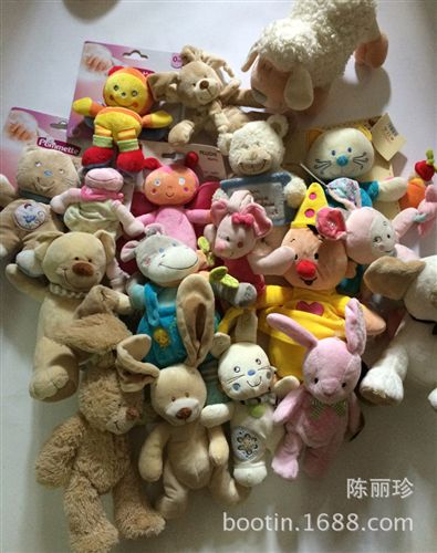 填充、毛絨玩具 【新品】嬰幼兒玩具批發(fā) 正版Taggies彩色標簽動物布娃娃兒童玩具