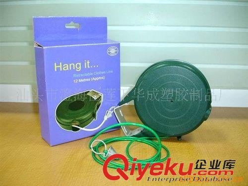 日用品 供應(yīng)伸縮曬衣繩筒裝/塑料日用品/衣夾子/衣架原始圖片2
