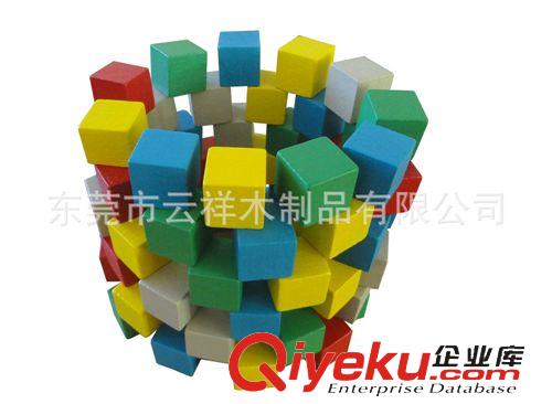 木制棋子,跳跳棋,西洋棋,雙陸棋,木骰，棋盤 22mm彩色正方體木制積木 兒童益智立方體原始圖片2