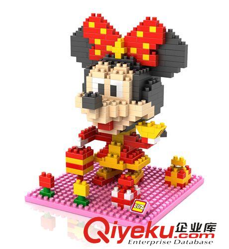 LOZ新年版大頭迪斯尼 俐智loz鉆石小顆粒積木 塑料拼裝積木迪斯尼9440賀歲大頭米妮原始圖片2