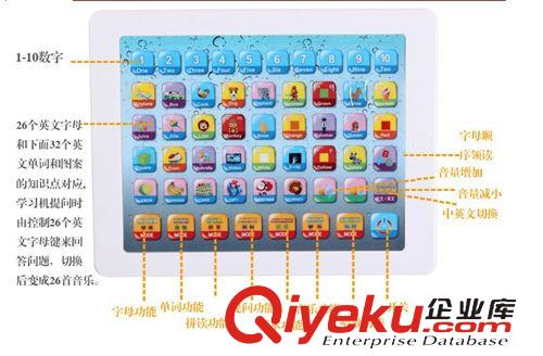 益智玩具 玩具批發 益智ipad兒童早教機點讀學習機平板電腦學習機益智玩具原始圖片2