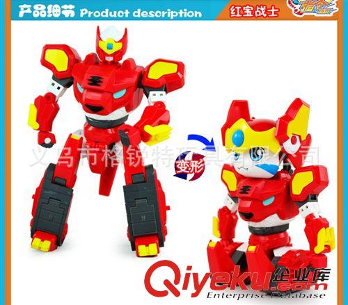 影視動(dòng)漫類產(chǎn)品 指令寶貝zp80016紅寶戰(zhàn)士 可變形拆卸 兒童益智動(dòng)漫玩具原始圖片2