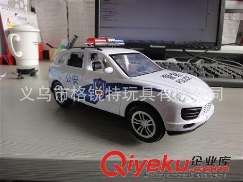 玩具車類 駿隆JL1005B電動(dòng)萬向音樂燈光可開門警車 兒童塑膠不充電玩具車原始圖片2