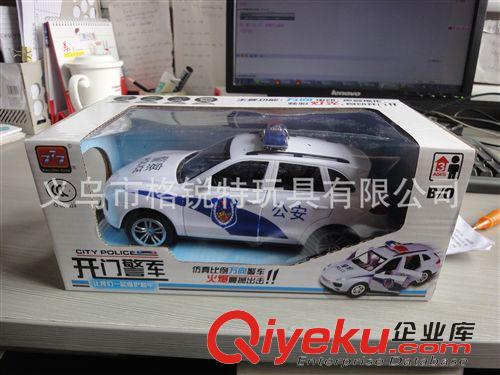 玩具車類 駿隆JL1005B電動(dòng)萬向音樂燈光可開門警車 兒童塑膠不充電玩具車原始圖片3