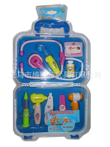 嬰童玩具/認(rèn)知類 卓展ZZ6005小博士醫(yī)具 兒童過(guò)家家仿真玩具 模仿醫(yī)生裝扮盒裝原始圖片3