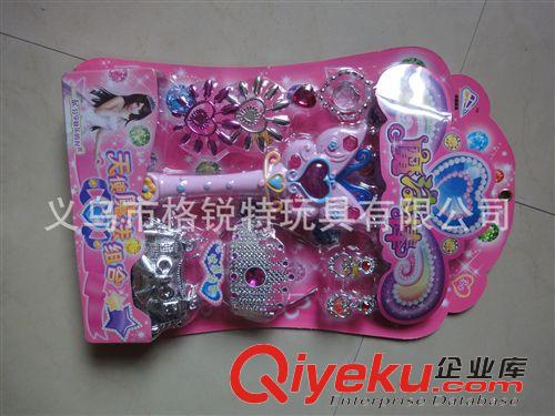 掛板裝 玩具 兒童化妝女孩過家家玩具仿真化妝組合夢幻裝扮 卓展ZZ6022魔法棒原始圖片2