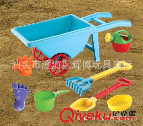 夏天玩具 兒童玩沙戲水工具 過家家沙灘組合 大號學(xué)步推車 2109