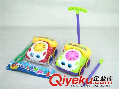 慣性玩具 地?cái)偀豳u(mài) 手推電話(huà)車(chē)玩具 兒童手推玩具 塑料兒童禮品卡通電話(huà)車(chē)原始圖片2