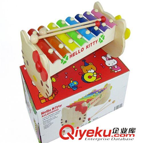 品牌專區(qū) 批發(fā) 外貿(mào)hello kitty 八音敲琴 兒童音樂感知敲打樂器