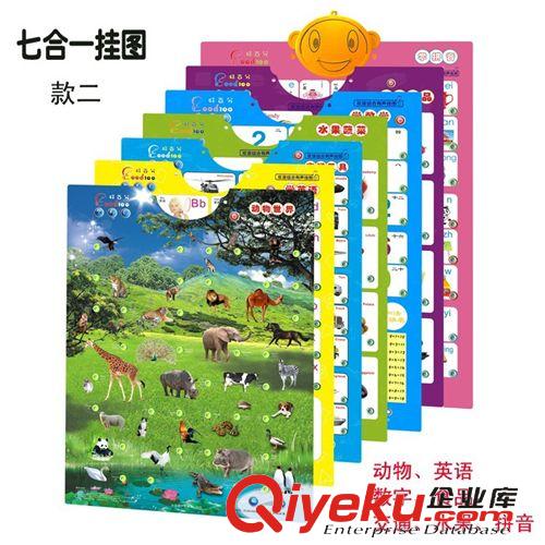 品牌專區(qū) 寶寶認(rèn)知電子有聲掛圖 組合式語音掛圖 兒童早教發(fā)聲掛圖 7合1原始圖片2