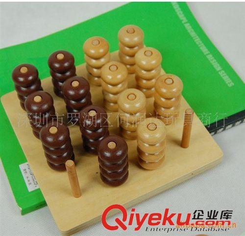 蒙特棱利教具 臺梭利教具 蒙特梭利 早教玩具智力玩具立體四子棋 感官系列原始圖片2