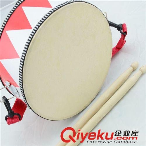 奧爾夫樂器 批發 兒童打擊樂器 親子早教幼兒園奧爾夫樂器 羊皮雙面小戰鼓原始圖片3