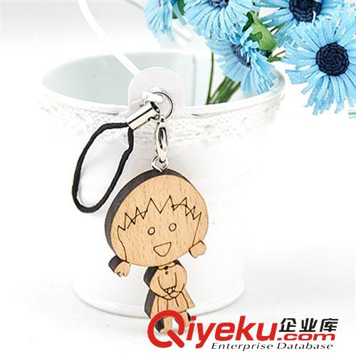 手機(jī)掛件 木質(zhì)木頭鏈韓國韓版手機(jī)鏈?zhǔn)謾C(jī)掛件相片定制手機(jī)繩批發(fā)原始圖片3