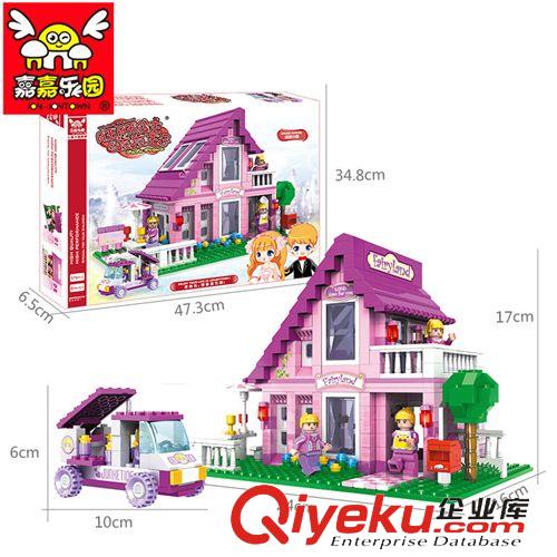 特惠專區 【禮盒裝】送禮佳品 女生益智拼裝積木 送拆件器 溫馨小屋J2812原始圖片3