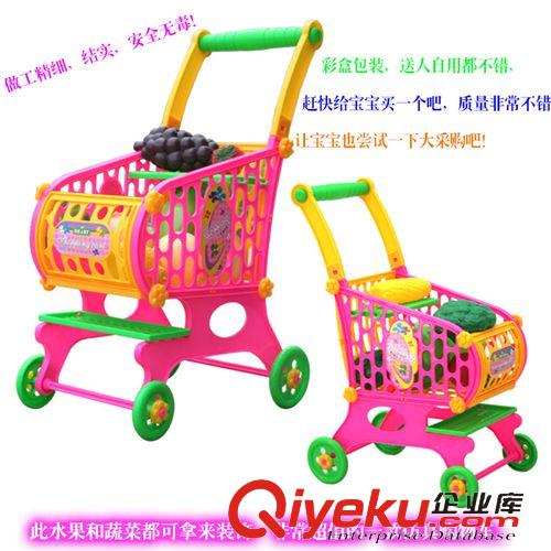 嬰童玩具 小額批發(fā)科教玩具中號鐵嬰兒手推車玩具手推車帶娃娃過家家玩具