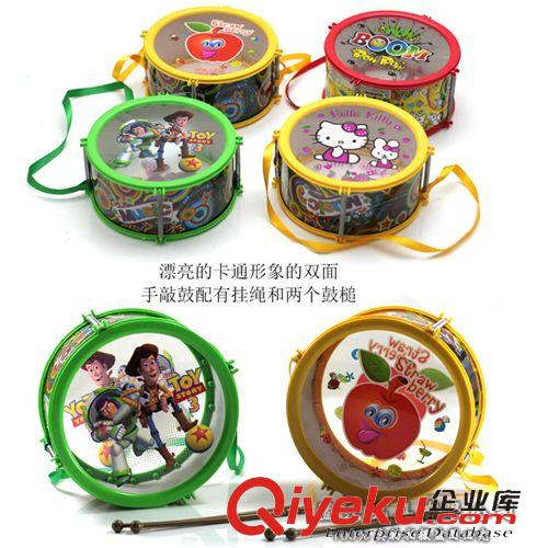 嬰童玩具 玩具批發(fā)廠家直銷 中號(hào)雙面卡通透明敲鼓 嬰幼兒敲邊鼓原始圖片2