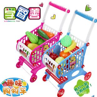 其他過家家玩具 供應過家家玩具 兒童玩具購物車 兒童超市購物車 手推學步購物車