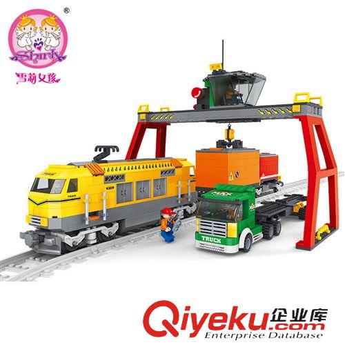 快訂 【新品快訂】JJ003044雪莉女孩兒童益智玩具火車系列-火車裝卸站