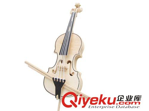 樂器系列 清強拓文 立體拼圖 木制玩具 木制拼圖批發 樂器 大提琴原始圖片2