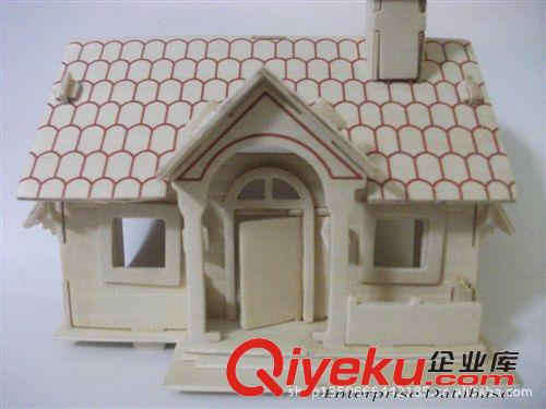 房屋建筑系列 清強拓文 立體拼圖 木制玩具 木制拼圖批發 鄉村小屋原始圖片2