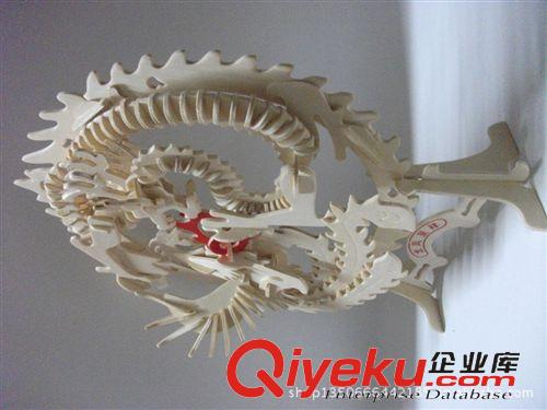 其它動物系列 清強(qiáng)拓文 立體拼圖 木制玩具 木制拼圖批發(fā) 龍鳳呈祥原始圖片3
