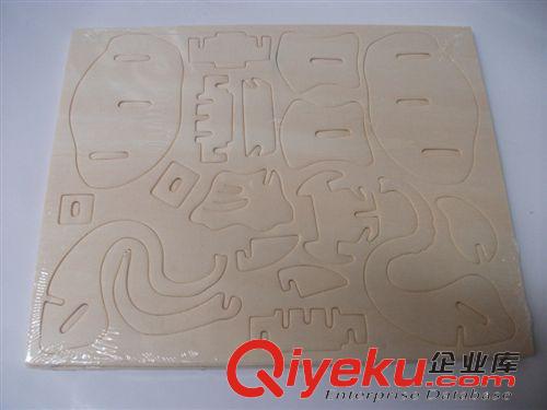 其它動物系列 廠家直銷創意拼圖拼版 DIY木質立體動物模型 木制大象模型原始圖片3