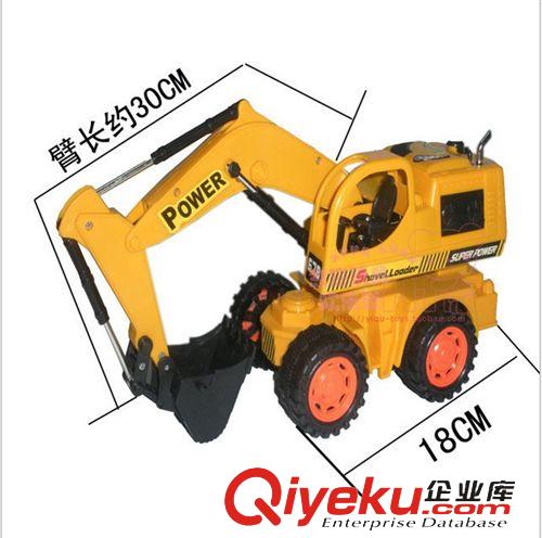 遙控賽車 獵豹王五通全方位特技挖掘機七彩閃光充電無線遙控挖機8020原始圖片3