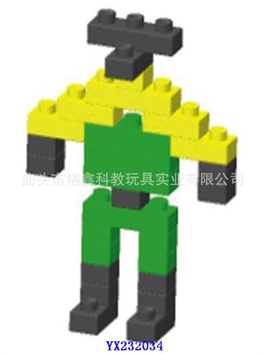 智勝拼圖 供應(yīng)zp裕鑫百變拼插3d機(jī)器人  親子互動(dòng)游戲原始圖片2
