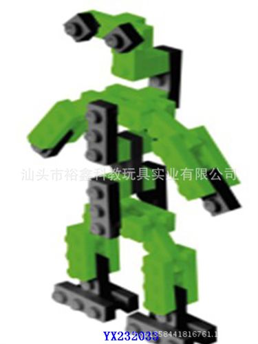 智勝拼圖 供應(yīng)zp裕鑫百變拼插3d機(jī)器人  親子互動(dòng)游戲原始圖片3
