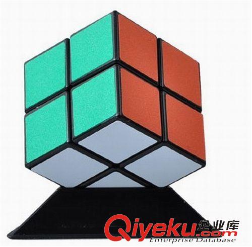 二階魔方 專業生產 廠家直銷 二階旋轉磨砂貼紙魔方 智力玩具原始圖片2