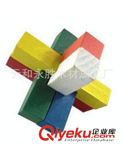  孔明鎖 解鎖  彩色孔明鎖6根 云和木制玩具 成人解鎖 孔明鎖六根 成年人玩具原始圖片3