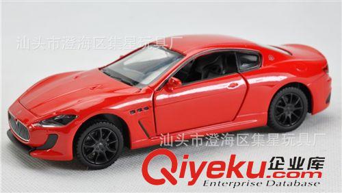 彩珀合金車 鐵車{zz1}1:32 馬莎拉蒂回力燈光合金車模仿真玩具車 兒童玩具批發(fā)原始圖片3