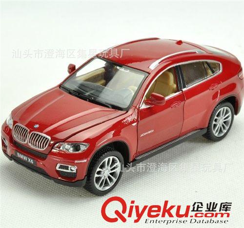 彩珀合金車 彩珀1:32 合金寶馬X6 聲光回力 合金汽車模型玩具 澄海批發(fā)原始圖片2