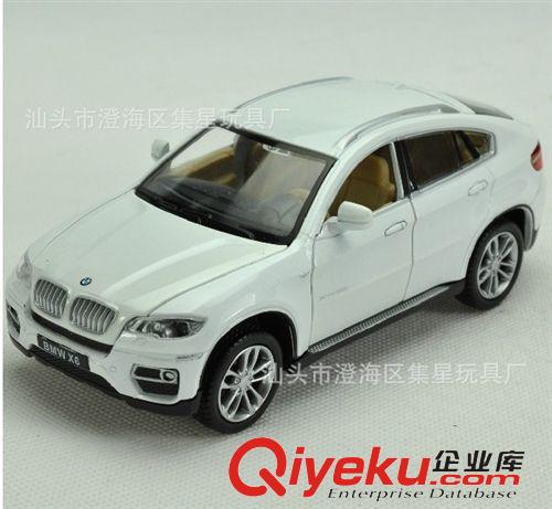 彩珀合金車 彩珀1:32 合金寶馬X6 聲光回力 合金汽車模型玩具 澄海批發(fā)原始圖片3
