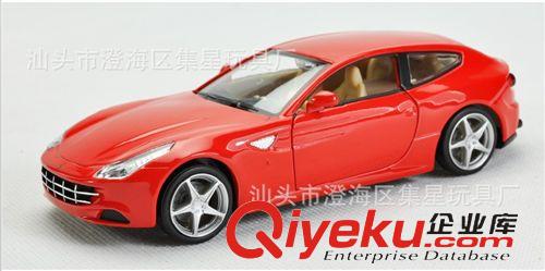 彩珀合金車 1:32 法拉利FF 回力帶燈合金車 仿真車模 聲光合金車 兒童玩具車原始圖片2
