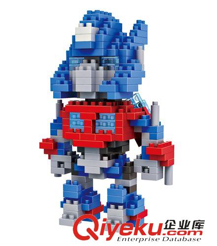 積木 俐智loz鉆石小顆粒積木 塑料拼插拼裝積木變形金剛系列9402擎天柱原始圖片2