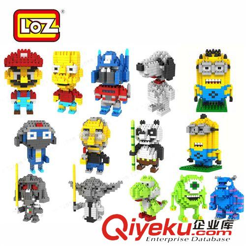 積木 淘寶熱銷 俐智loz小顆粒鉆石DIY創(chuàng)意拼裝卡通積木 9338超級瑪麗原始圖片3