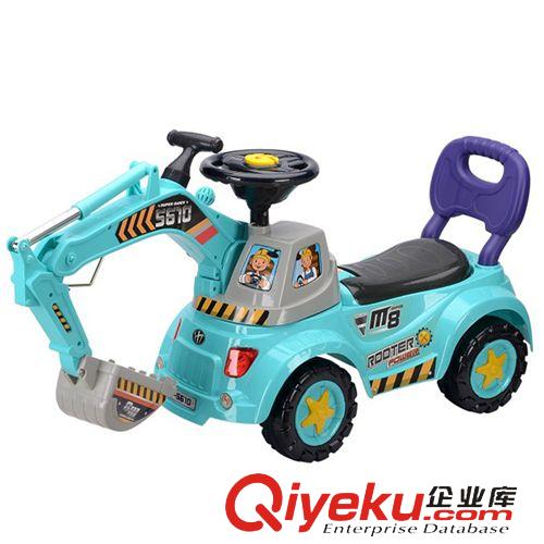 兒童童車 批發恒泰多功能滑行車(挖掘)HT5610 兒童學步滑行車新款工程車