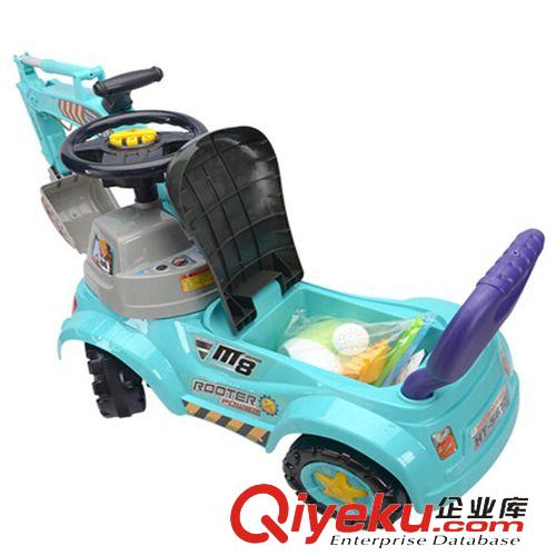 兒童童車 批發恒泰多功能滑行車(挖掘)HT5610 兒童學步滑行車新款工程車