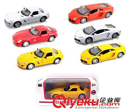 合金車(chē)模 仿真1:36合金蘭博基尼車(chē)模 開(kāi)車(chē)門(mén)回力車(chē)燈光音樂(lè) 埃文塔多 奔馳原始圖片3