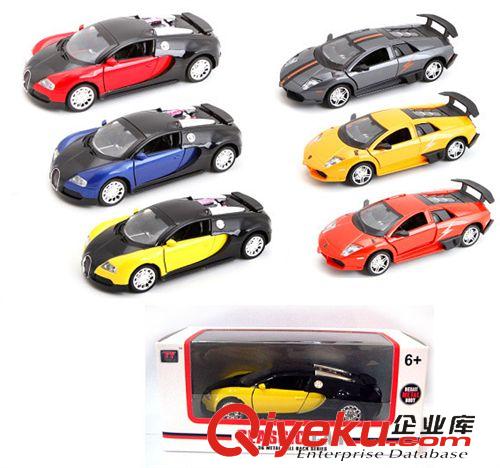 合金車模 天鷹合金仿真車模 可開門燈光音樂回力 布加迪 蘭博基尼混款混色