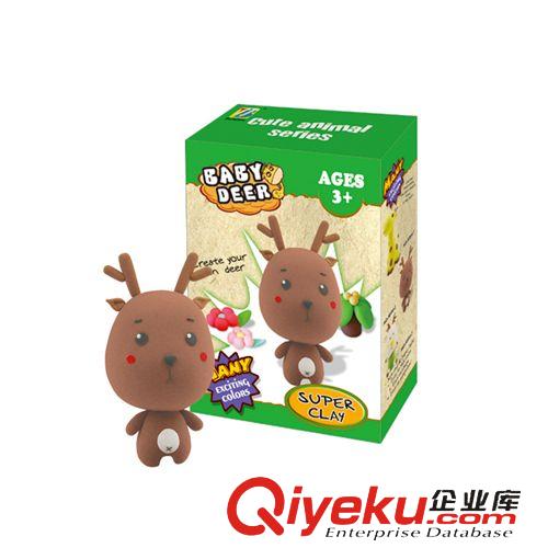 彩泥公仔 BN益智超輕粘土DIY 動(dòng)物系列 BN8894-1，-2，-3鹿3d塑性彩泥原始圖片2