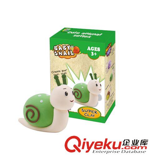 彩泥公仔 BN益智超輕粘土DIY 動物系列 BN8889-1 ，-2，-3蝸牛3d塑性彩泥