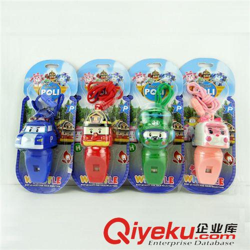 地攤玩具 批發(fā)韓國Q版變形機器人ROBOCAR POLI 戰(zhàn)隊變形車口哨玩具哨子合金原始圖片2