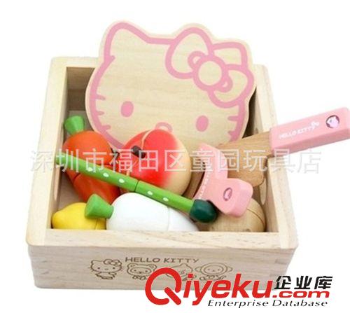 過家家玩具 Hello Kitty蔬菜切切 磁性水果切切看 兒童切切樂玩具