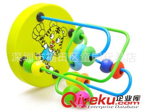 串珠/繞珠玩具 兒童木質益智早教玩具 迷你小繞珠積木 木制玩具