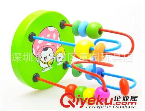 串珠/繞珠玩具 兒童木質益智早教玩具 迷你小繞珠積木 木制玩具原始圖片3